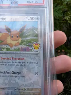 Pokemon Day 2025 Stamped Eevee Pre En Promo Card PSA 9 - Image 2