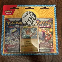 Pokemon TCG Scarlet & Violet + Paldea Evolved Blister Pack Pawmot Promo (Sealed) - Image 2