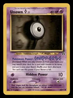Neo Discovery Pokemon TCG Unown LP - Image 1