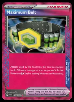 Maximum Belt 154/162 Ace Spec Pokemon Temporal Forces NM - Image 1