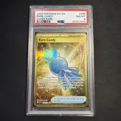 2023 POKEMON SVI EN-SCARLET & VIOLET HYPER RARE #256 RARE CANDY PSA 8 - Image 1