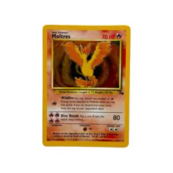 Pokemon Moltres 12/62 Holo Fossil Unlimited 1999 MP #1 - Image 1
