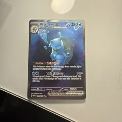 Pokemon Scarlet & Violet 151 Blastoise ex Special Illustration Rare SIR 200/165 - Image 1