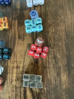 Lot of 8x Official Pokemon TCG Dice + Damage Counters- Metal Included - Image 3