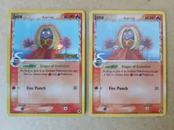 Pokemon TCG Jynx 17/101 Dragon Frontiers Holo And Non-Holo Set LP - Image 1