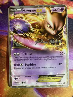 Mewtwo EX 54/113 Non Holo 2012 Pokemon World Championship Promo HP - Image 1