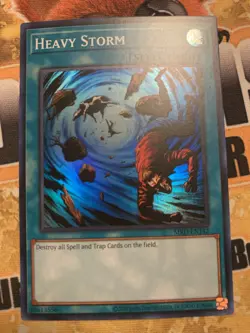 Heavy Storm MRD-EN142 NM Unlimited 25th Anniversary Super Rare Edison Yugioh - Image 1