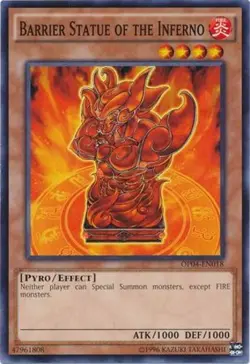 Barrier Statue of the Inferno - OP04-EN018 - Common - Unlimited Edition Near Min - Image 1