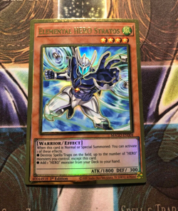*** ELEMENTAL HERO STRATOS *** GOLD RARE MAGO-EN004 YUGIOH! - Image 1