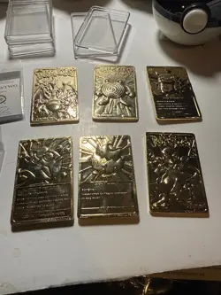 Pokemon 1999 Burger King 23k Gold Plated Trading Cards, - Image 4