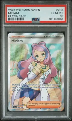PSA 10 - Pokemon Card - Scarlet & Violet 238/198 - MIRIAM (Ultra Rare) GEM MINT - Image 1