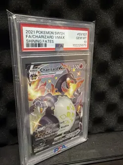 Pokemon Card Charizard VMAX SV107/SV122 Shining Fates Shiny Vault PSA 10 - Image 1