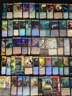 Final Fantasy MTG Land/Common/Uncommon 100+ Card Lot Foil Borderless - Image 2