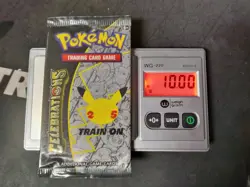 10g Heavy Pokemon 25th Anniversary Celebrations Booster Pack 4 Cards Sealed - Image 1