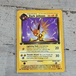 Pokemon Dark Jolteon 1st Edition Team Rocket 38/82 Card Pokemon - Image 1