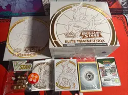 5b.OPENED Brilliant Stars Elite Trainer Card Storage Box (ETB) no packs 820650870125 - Image 1