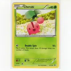 Pokemon TCG Cherubi 4/113 BW Legendary Treasures Regular Common Card EN-LP 2013 - Image 1