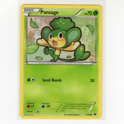Pokemon TCG Pansage 6/99 BW Next Destinies Regular Common Card EN-LP 2012 - Image 1