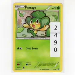 Pokemon TCG Pansage 6/99 BW Next Destinies Regular Common Card EN-LP 2012 - Image 3
