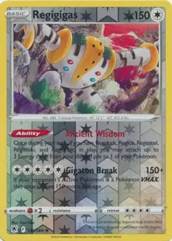 Regigigas 130/189 Astral Radiance Reverse Holo Pokemon Card - NM - Image 1