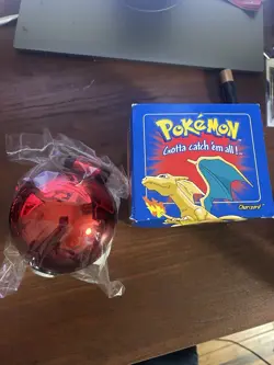 23K Gold Plated CHARIZARD Trading Card 1999 Burger King Pokemon Ball NEW SEALED - Image 2