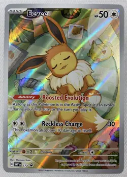 Pokemon TCG Eevee SVP 173 Prismatic Evolutions ETB Black Star Promo Card - Image 1