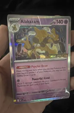 Mega Evolution Build and Battle Alakazam Promo Card and Deck SEALED Pokemon TCG - Image 1