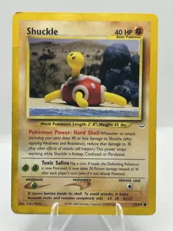 Shuckle 51/64 Neo Revelation Regular TCG Pokemon Card MP - Image 1