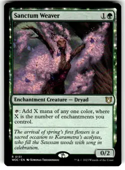 Sanctum Weaver Commander: Wilds of Eldraine Regular MTG - Image 1