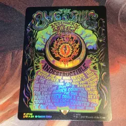 The One Ring X1 Mtg Lord Of The Rings Nm Foil Borderless Poster - Image 1