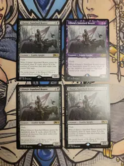 4x Liliana's Standard Bearer (1 is Showcase) - NM/M M21 Core Set 2021 MTG Magic - Image 1