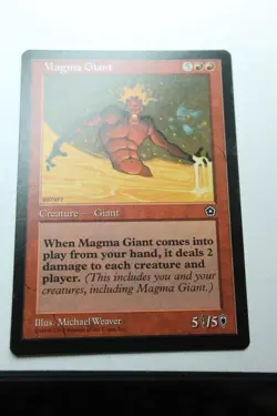 MTG Magma Giant x1- -Portal Second Age-Lightly Played - Image 1