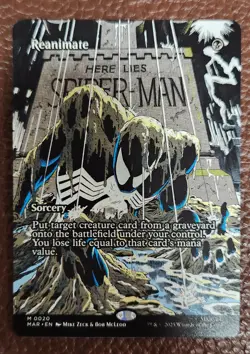 MTG Spiderman MAR Reanimate (Borderless) M 20 NM - Image 1