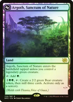 Argoth, Sanctum of Nature Foil The Brothers' War NM MTG - Image 1