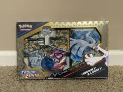 Pokemon TCG Crown Zenith Lugia v & Unown v Special Collection Box Sealed - Image 1