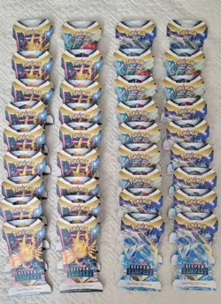 36x Pokemon Silver Tempest Sealed Sleeved Booster Packs - Image 1