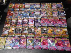 Lot (50) Pokemon SWSH Booster Packs Fusion Strike Chilling Reign Silver Vivid ++ - Image 1