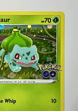 Bulbasaur SWSH231 (NM) Cosmo Holo Black Star Promo SWSH: Pokemon Go 2022 - Image 5