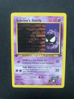 Sabrina’s Gastly - 1ST EDITION - Gym Challenge - 2000 Pokemon WOTC - NM - 96/132 - Image 1