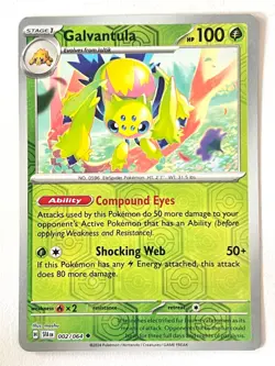 Galvantula 002/064 Reverse Holo Uncommon Shrouded Fable Pokemon TCG Near Mint NM - Image 1