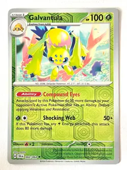 Galvantula 002/064 Reverse Holo Uncommon Shrouded Fable Pokemon TCG Near Mint NM - Image 3
