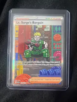 Lt. Surge's Bargain SIR Mega Evolution 185/132 Pokemon TCG NM - Image 1