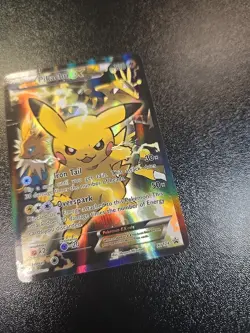 Pikachu EX XY124 XY Black Star Promo Pokemon TCG English Damaged - Image 3