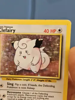 HP Clefairy Holo 005/102 Base Set Pokemon TCG - Image 2