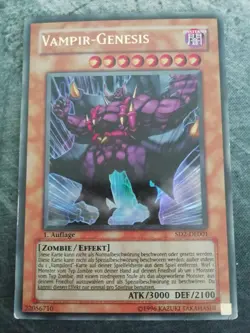 Yu-Gi-Oh! Vampire Genesis, SD2-DE001, Ultra Rare, 1.Edition, German, Excellent - Image 1