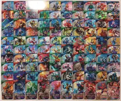 Lot of 100 Japanese Kamen Rider Battle: GANBA LEGENDS Normal & Rare Card Set - Image 1
