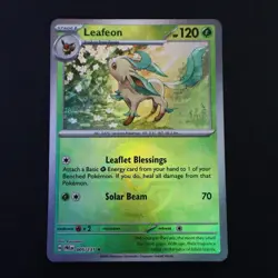 Leafeon Poke Ball Holo Rare 005/131 Prismatic Evolutions NM Pokemon Card - Image 1
