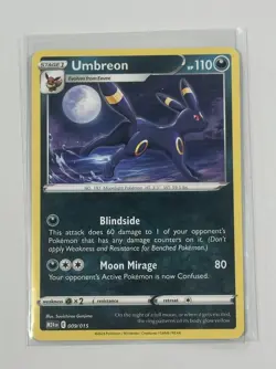 Umbreon 2025 McDonalds Happy Meal Non-Holo Pokemon Dragon Discovery Card 09/15 - Image 1