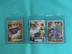 Pokemon TCG Gold Secret Full Art Hyper Rare 3 Card Lot FREE S/H - Image 1