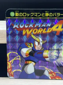 1995 Mega Man 4 Bandai Carddass No.130 CAPCOM japan Prism card - Image 3